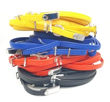 PVC Ladder Reins for Horse Riding Black Red Blue and Yellow Size Full Cob Pony