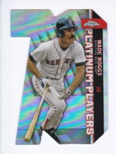 2021 Topps Chrome Update #CPDC-20 WADE BOGGS Red Sox PLATINUM PLAYERS DIE-CUT
