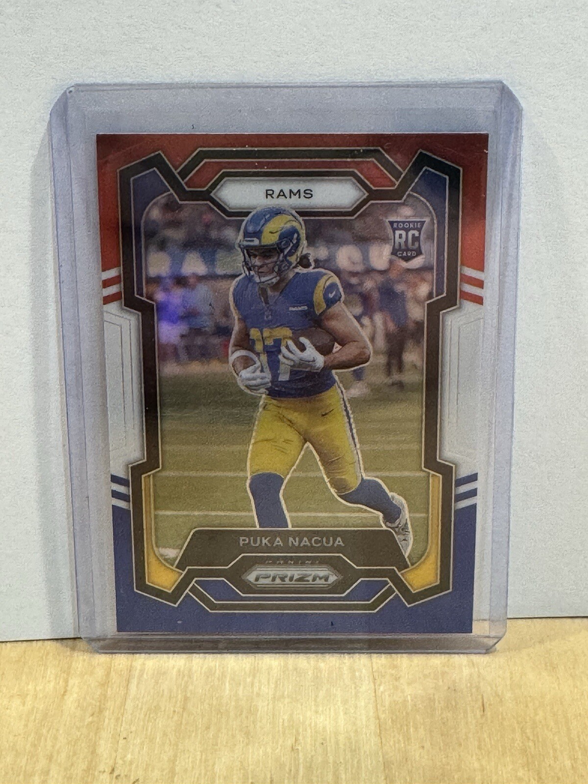 2023 Panini Prizm - Rookies Red White & Blue Prizm #357 Puka Nacua (RC)