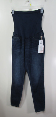 New Womens Jessica Simpson Maternity Pants Size S Blue Jean Stretch Top Waist