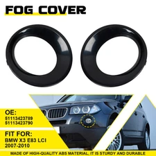 Fog Light Lamp Bezel Cover Ring Black For BMW X3 E83 LCI 2007-2010 51113423790