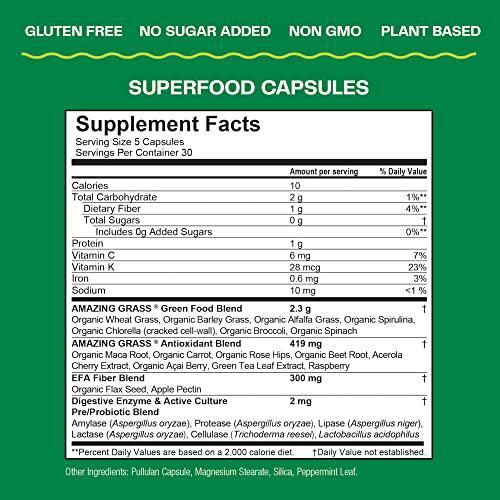 Amazing Grass Greens Blend Superfood: Super Greens Powder with Spirulina, - Picture 4 of 7