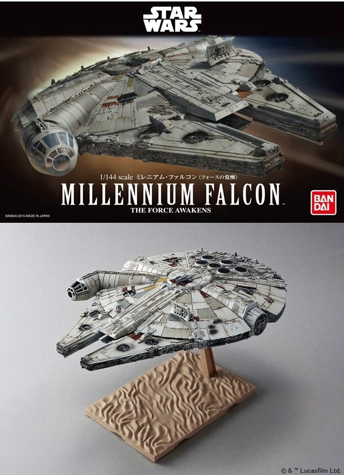 BANDAI STAR WARS 1:144 Millennium Falcon Episode7 Model Kits | eBay