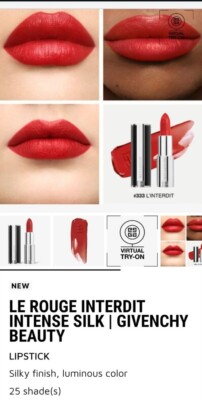 GIVENCHY Le Rouge Luminous Matte High Coverage Lipstick, 333 Linterdit 3,4g Neu
