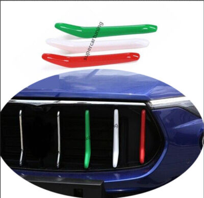 ABS 3~Colors Front Bumper Center Hood Grill Mesh For Maserati Levante 2017~2023
