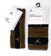 Nike Jordan Terry Headband & Wristbands Set Men's Light Olive/Black