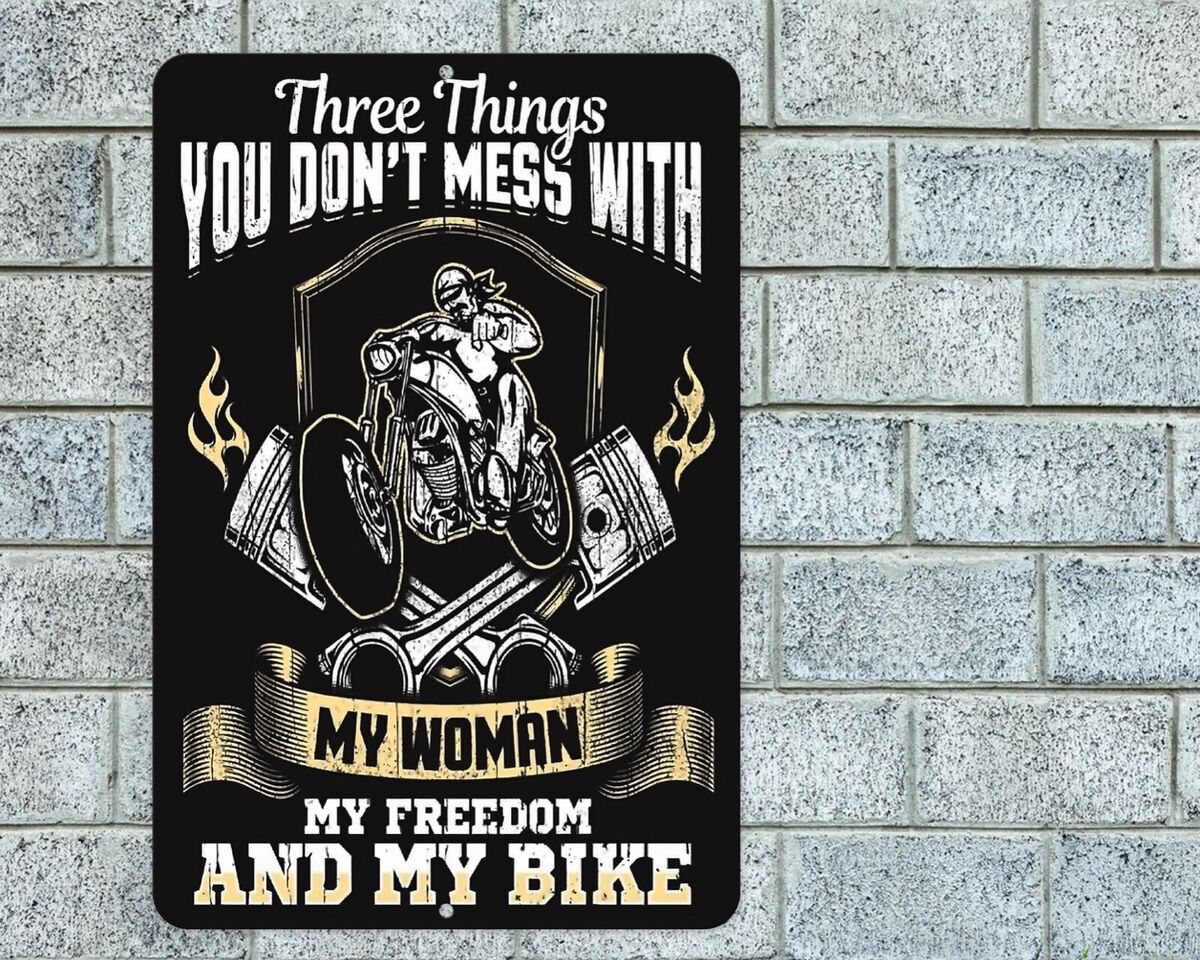 Real Women Ride Men w/Motorcycle Funny Metal Sign US Made Novelty Bar Wall Decor Real Women Ride Men w/Motorcycle Funny Metal Sign US Made Novelty Bar Wall Decor