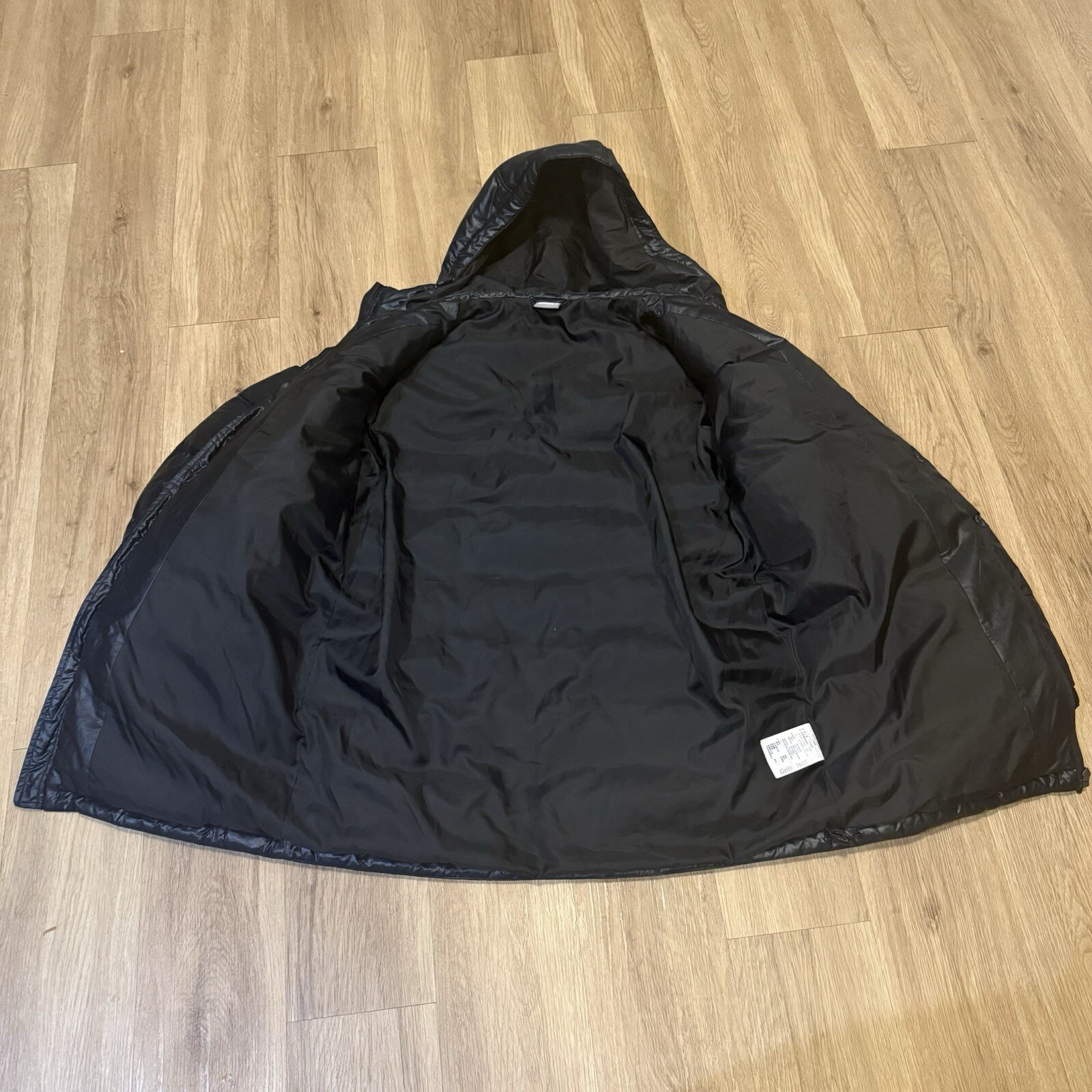 Nike Total 90 Puffer Black Jacket Coat Football Men Goose Down 2000s Vintage VGC image 7
