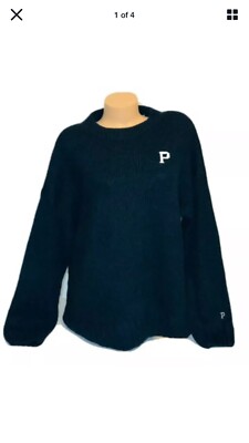 Pull Victoria's Secret PINK - Taille L, Oversized, Col V, Motif Chien, Neuf