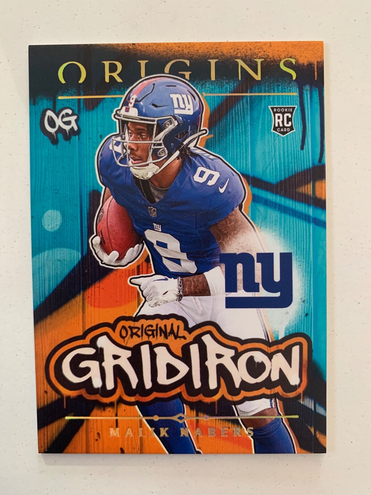 2024 Panini Origins Gridiron rc MALIK NABERS! New York Giants