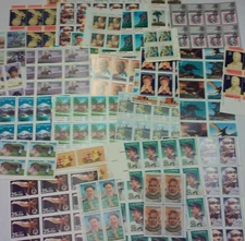 Usable 90 Assorted Mixed & Multiples & Singles of 25¢ US Postage Stamps FV 22.50