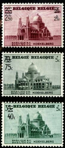 Belgien #Mi486-Mi488 postfrisch CV € 15,00 1938 Koekelberg Basilika [B222-B224] - Bild 1 von 1