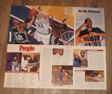 Sean Elliott original FULL PAGED magazine clippings pages PHOTO article
