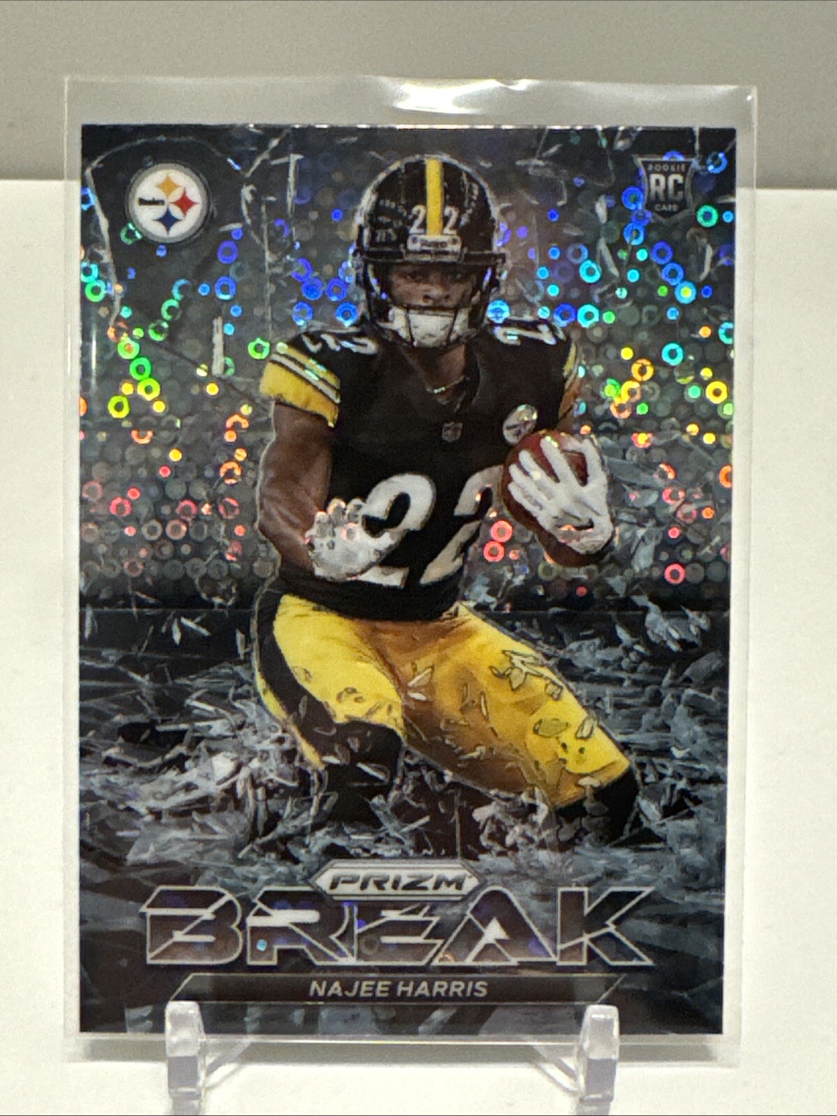 2021 Panini Prizm Najee Harris Prizm Break No Huddle Silver Disco #PB-9 Steelers