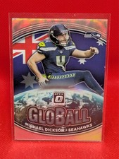 2021 Donruss Optic Global Holo Prizm Insert #GB-6 Michael Dickson Seahawks