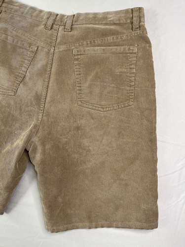 Hobie Circa Nineteen-50 Corduroy Shorts Mens 36 (~34) Brown Flat Front Casual - 第 11/12 張圖片