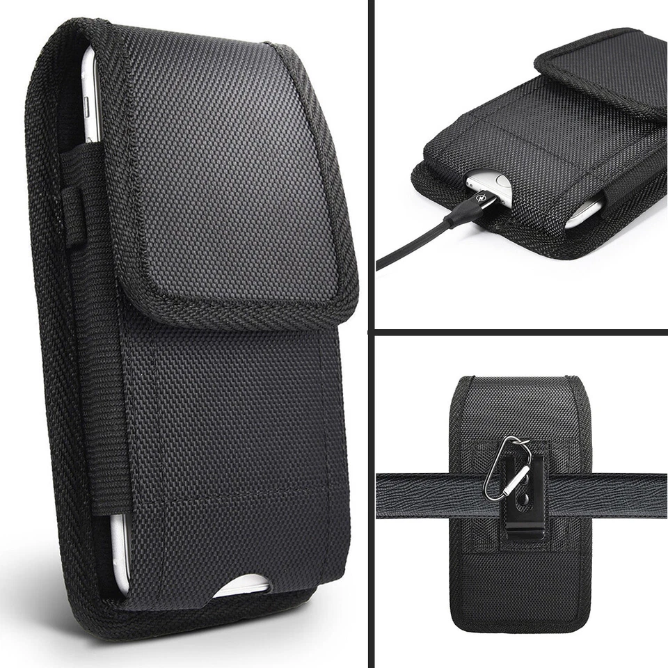 Funda protectora con clip para cinturón para teléfono celular para iPhone XSMax 13Pro Max 14 Plus Foto 3 de 4