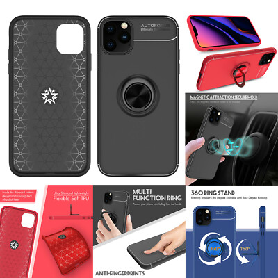 iPhone 11 Pro Max iPhone 11 Pro iPhone 11 Ring Stand Case Fits Magnet Car Mount