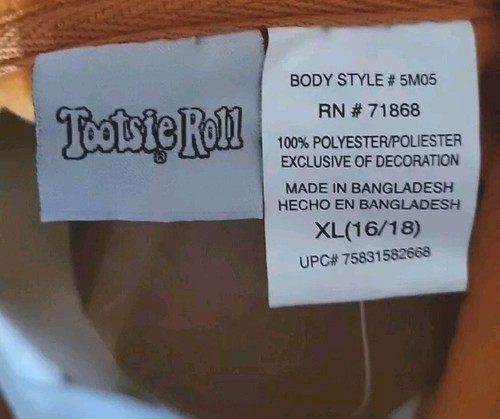 Embroidered Tootsie Roll 1/4 Zip Fleece Jacket Youth Sz XL 16/18 New NWT - Picture 7 of 7