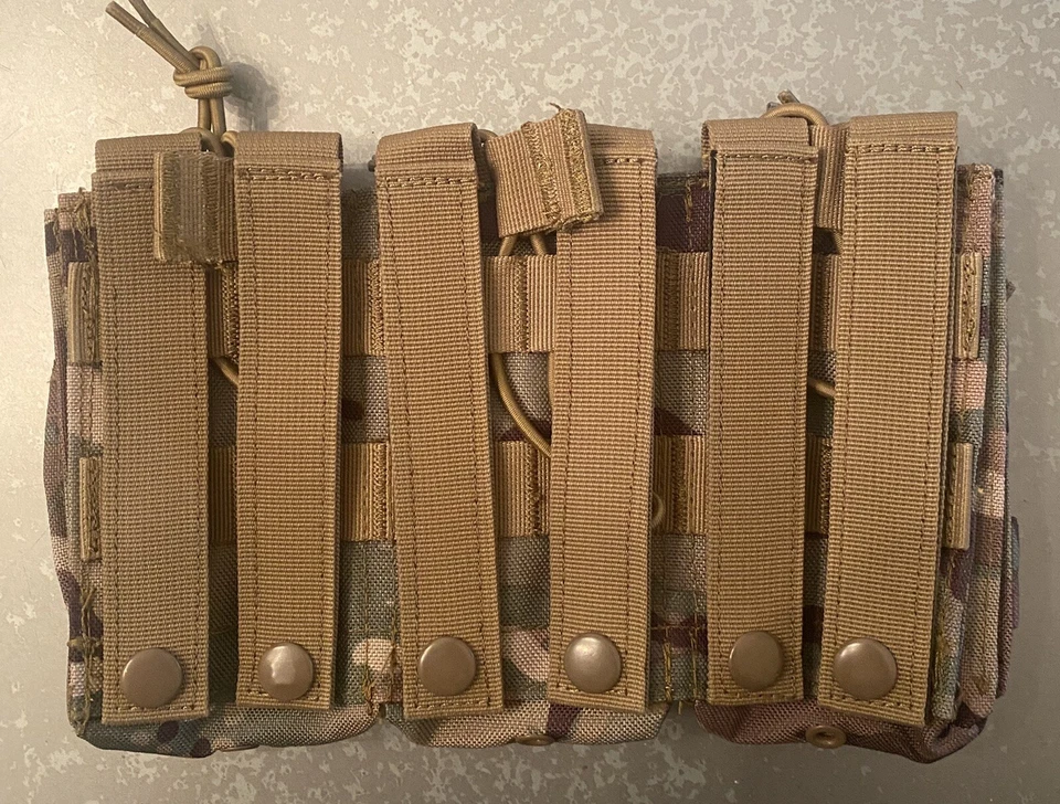 Bolsa de cargador abierta Condor MA44 Triple 5,56/.223 Tactical MOLLE 6 Mag Devgru Foto 2 de 2
