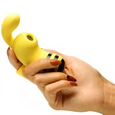 Shegasm Sucky Bee Rechargeable Silicone Clitoral Stimulating Finger Vibe Sex Toy