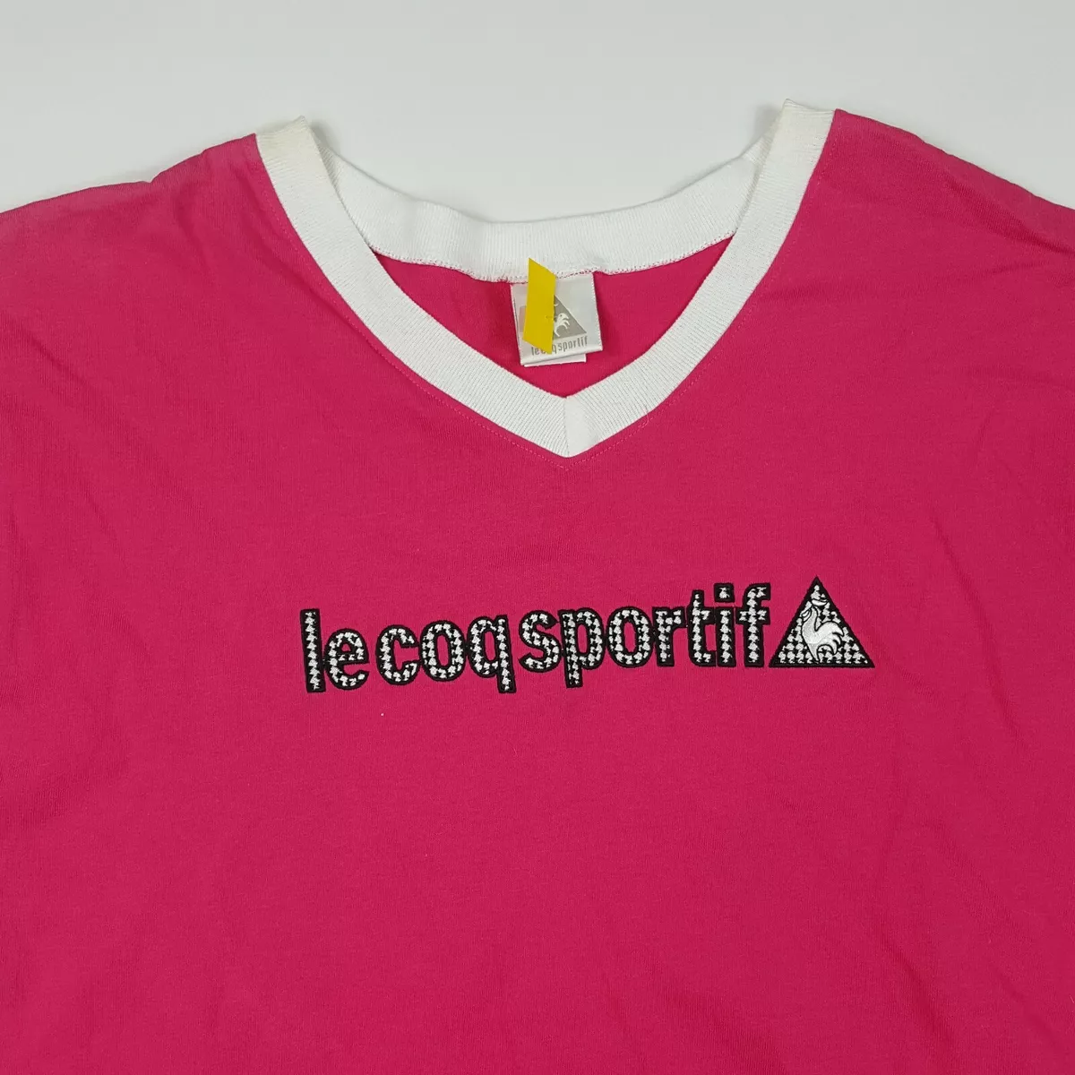 VTG Le Coq Sportif Womens Size Medium Pink Golf Tennis Athletic T