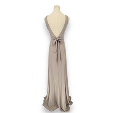 Show Me Your MuMu Jenn Maxi Dress Taupe Cream Size Small Show Me the Ring Crisp