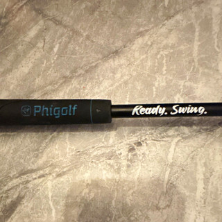 Phigolf Golf Swing Trainer Stick w/ Sensor & Blue Practice Ball Black/Blue