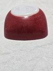 Vintage Bowl Pyrex small red square #410 12 oz