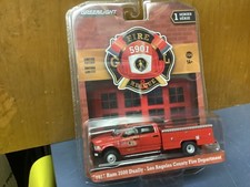 Greenlight 2017 Dodge Ram 3500 Dually LA Los Angeles County Fire Department NEW!