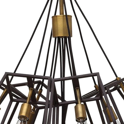 Hinkley Lighting 3357 7 Light Large Multi Light Pendant - Bronze - Picture 5 of 6