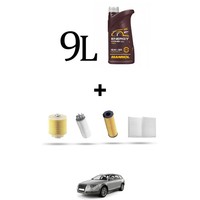 Hoffcar Servicekit 4 Filter Und 9L ÖL FüR Audi Allroad II (4FH) 3.0 TDI 155KW