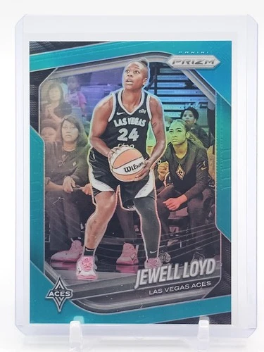 JEWELL LOYD 2025-26 PANINI PRIZM WNBA TEAL #57 /49 LAS VEGAS ACES Q5908
