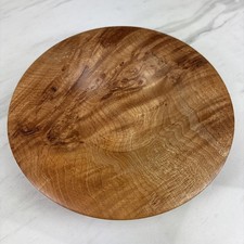 Handmade Wooden Maple Burl Wood 7.5 Inch Artist Signed Trinket Bowl