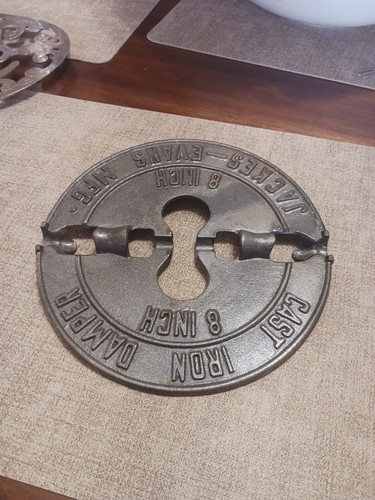 Jackes=evans 8 Inch Cast Iron Stove Damper