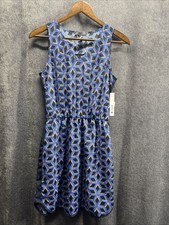 Aqua Blouson Dress Women’s Size XS Black & Blue