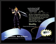 3Dfx Voodoo 2 Graphics Card PC Final Fantasy VII 7 Promo Ad Art Print Poster
