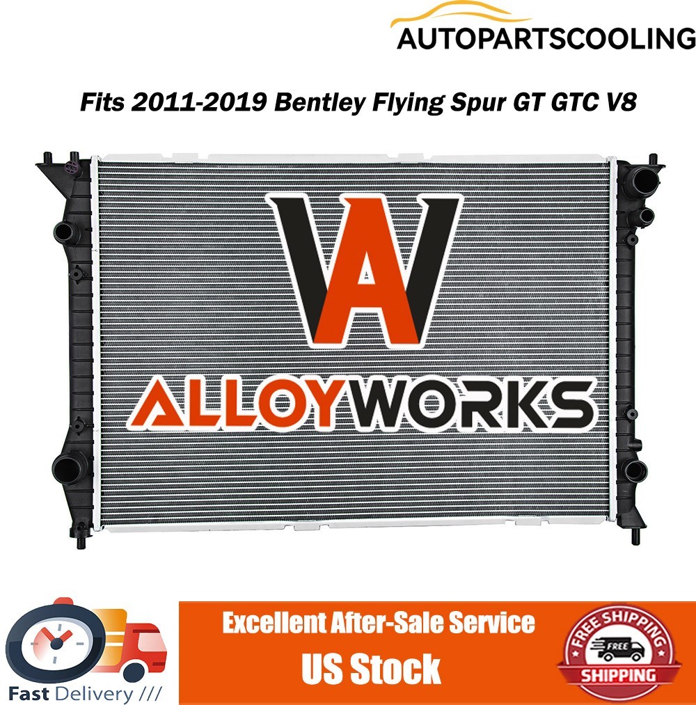 Radiator Fits 2011-2019 2012 2013 2014 2016 2018 Bentley Flying Spur GT GTC V8