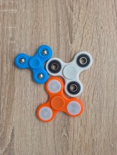 3x Fidget Spinner I blau I orange I weiß