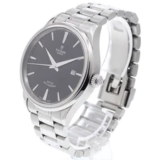 TUDOR STYLE 12700 41mm SS Black Dial Automatic Date Watch #C511