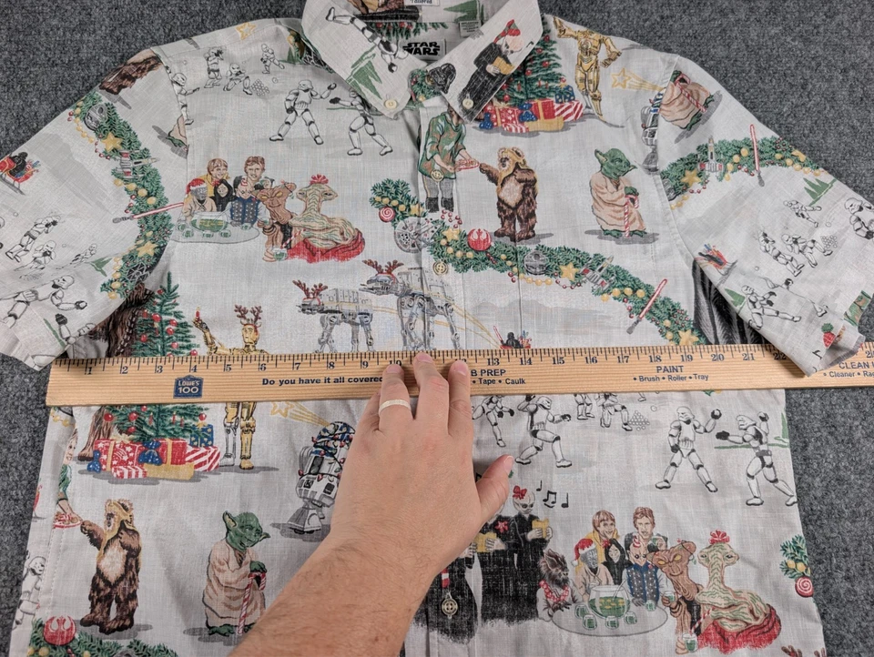 Camisa Star Wars Reyn Spooner Navidad Botón Para Hombre Calce Mediano A Medida Foto 4 de 4