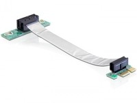 Delock 41839 Network Cable 0.13m PCI Express Riser Card x1 > x1 with Cable