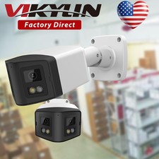 VIKYLIN CCTV Dual Light Color 180 View Wide Angle 8MP 4K POE Camera MD Onvif