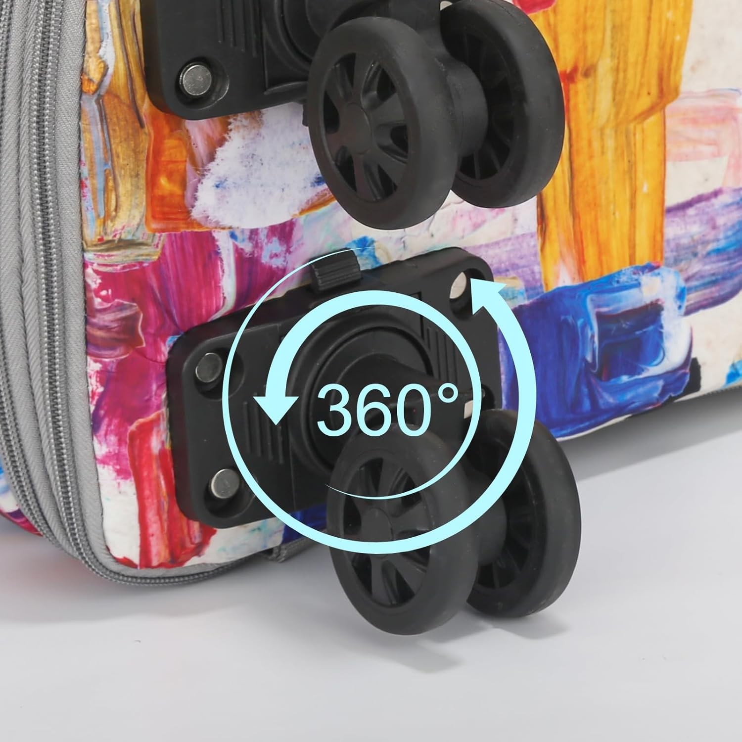 VOOWO 4 Pcs Detachable Replacement Wheels for Rolling Duffle Bag, Spinner... 