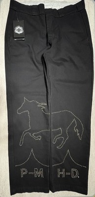 Post Malone X Harley Davidson Studded Horsepower Denim Pants Black Men s 38