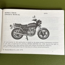 ホンダ CB650 サービスマニュアル Honda CB650 Series Fours Motorcycle (1979-1982) Service Repair