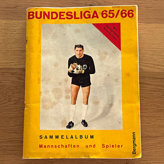 Bergmann Bundesliga 1965/66 Album Bundesliga Fussball unvollständig vintage
