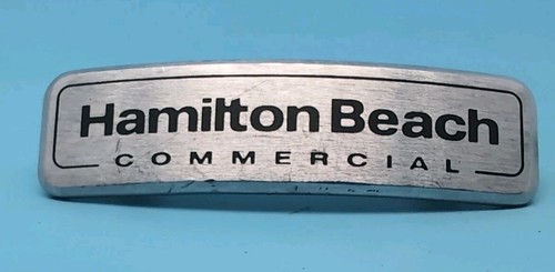 HMD400 Hamilton Beach Commercial NAME BADGE BRAND LOGO Used OEM Part