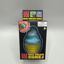 BLUE NeeDoh NICE CREAM CONE Ice Cream Squishy Toy 2026 NEE DOH Stress Ball NEW