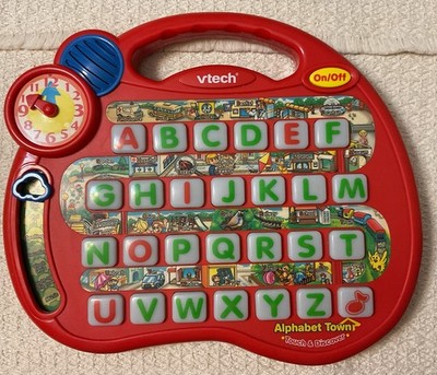 VTech Touch And Discover ALPHABET TOWN: 8 Different Educational Activities Clock